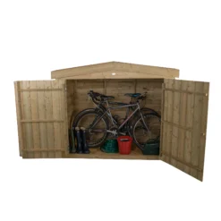 Forest Garden Overlap Wooden 6x3 Apex Garden Storage -Hozelock Store forest garden overlap wooden 6x3 apex garden storage5013053162859 01c bq