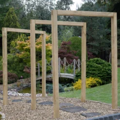 Forest Garden Sleeper European Softwood Arch (H) 240cm X (W) 160cm Set Of 3