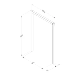 Forest Garden Sleeper European Softwood Arch (H) 240cm X (W) 160cm Set Of 3 -Hozelock Store forest garden sleeper european softwood arch h 240cm x w 160cm set of 35013053190081 01t