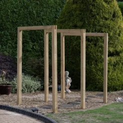 Forest Garden Sleeper European Softwood Arch (H) 240cm X (W) 160cm Set Of 3 -Hozelock Store forest garden sleeper european softwood arch h 240cm x w 160cm set of 35013053190081 04i