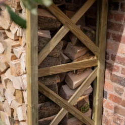 Forest Garden Timber 5x4 Ft Apex Wall Log Store 9 Forest Garden Timber 5x4 Ft Apex Wall Log Store -Hozelock Store forest garden timber 5x4 ft apex wall log store5013053190746 03i