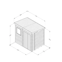 Forest Garden Timberdale 7x5 Ft Pent Tongue & Groove Wooden Shed With Floor -Hozelock Store forest garden timberdale 7x5 ft pent tongue groove wooden shed with floor5013053189191 01t bq