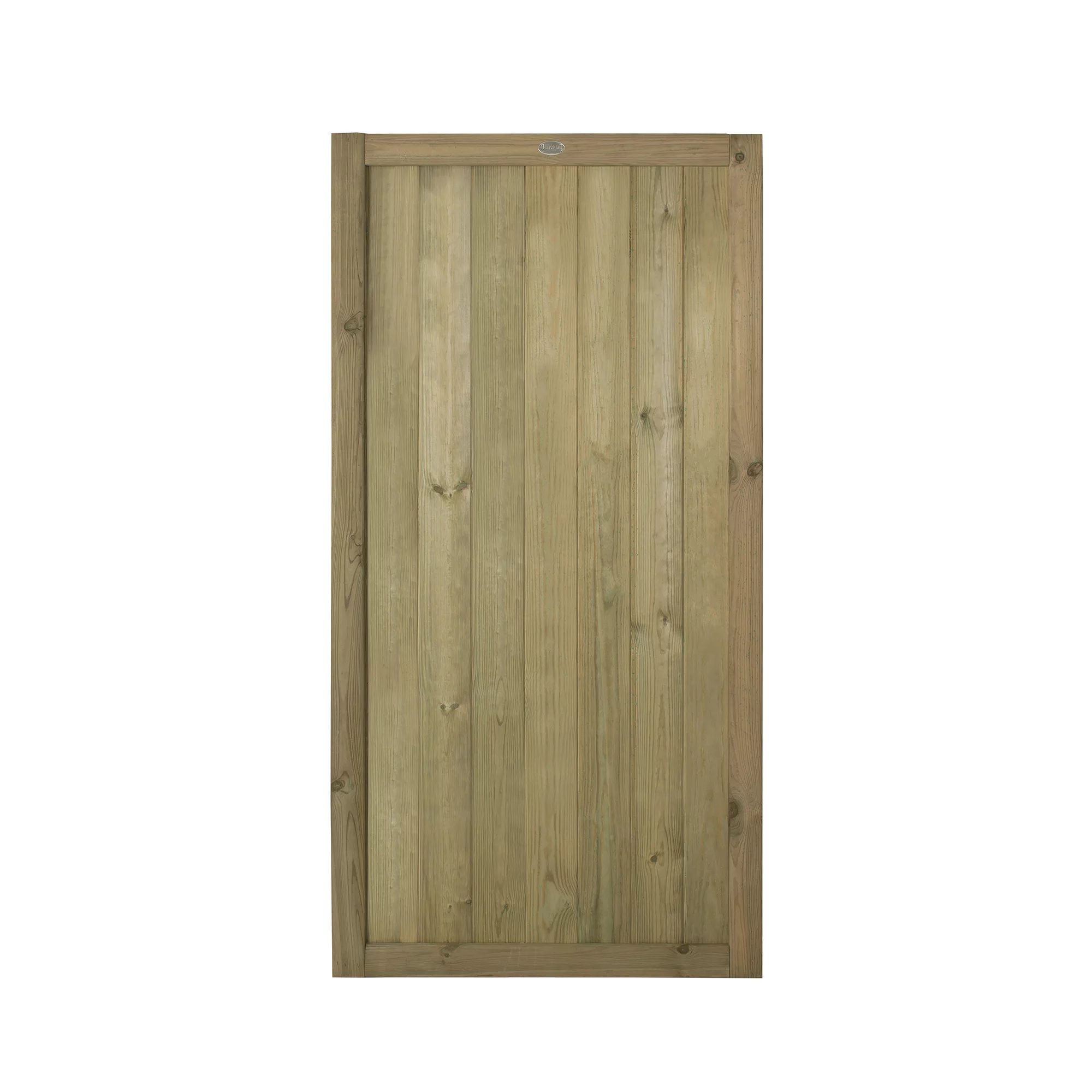 Forest Garden Tongue & Groove Wood Slatted Gate, (H)1.8m (W)0.9m 2 Forest Garden Tongue & Groove Wood Slatted Gate, (H)1.8m (W)0.9m - Image 2