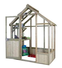 Forest Garden Vale Natural Timber 6x4 Greenhouse
