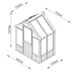 Forest Garden Vale Natural Timber 6x4 Greenhouse -Hozelock Store forest garden vale natural timber 6x4 greenhouse5013053155158 01t