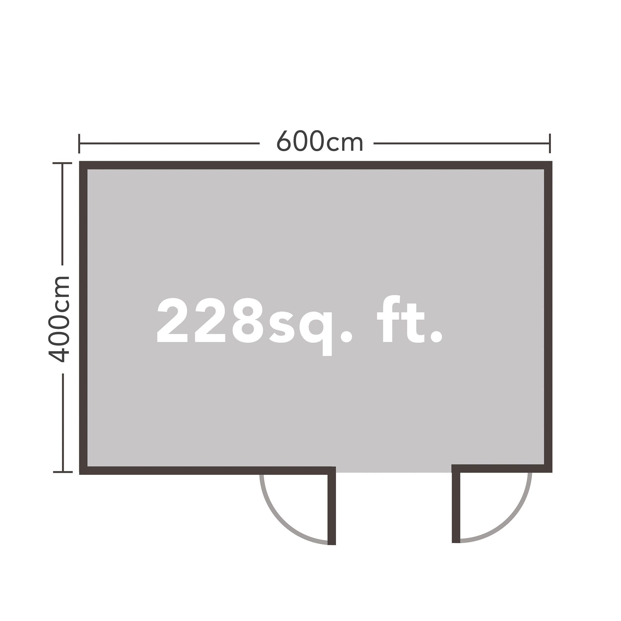 Forest Garden Wolverley 6x4 Toughened Glass Pent Loglap Solid Wood Cabin With Double Door - Assembly Service Included 12 Forest Garden Wolverley 6x4 Toughened Glass Pent Loglap Solid Wood Cabin With Double Door - Assembly Service Included - Image 12