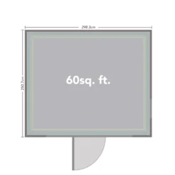 Forest Garden Xtend 10x9 Pent Tongue & Groove Garden Office - Assembly Service Included -Hozelock Store forest garden xtend 10x9 pent tongue groove garden office assembly service included5013053183601 02t