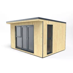 Forest Garden Xtend+ 13x11 Pent Tongue & Groove Garden Office - Assembly Service Included -Hozelock Store forest garden xtend 13x11 pent tongue groove garden office assembly service included5013053183656 02c