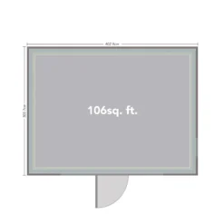 Forest Garden Xtend+ 13x11 Pent Tongue & Groove Garden Office - Assembly Service Included -Hozelock Store forest garden xtend 13x11 pent tongue groove garden office assembly service included5013053183656 02t