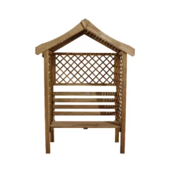 Forest Parisienne Arbour, (H)2120mm (W)1540mm (D)660mm - Assembly Required -Hozelock Store forest parisienne arbour h 2120mm w 1540mm d 660mm assembly required5013053135952 02c bq