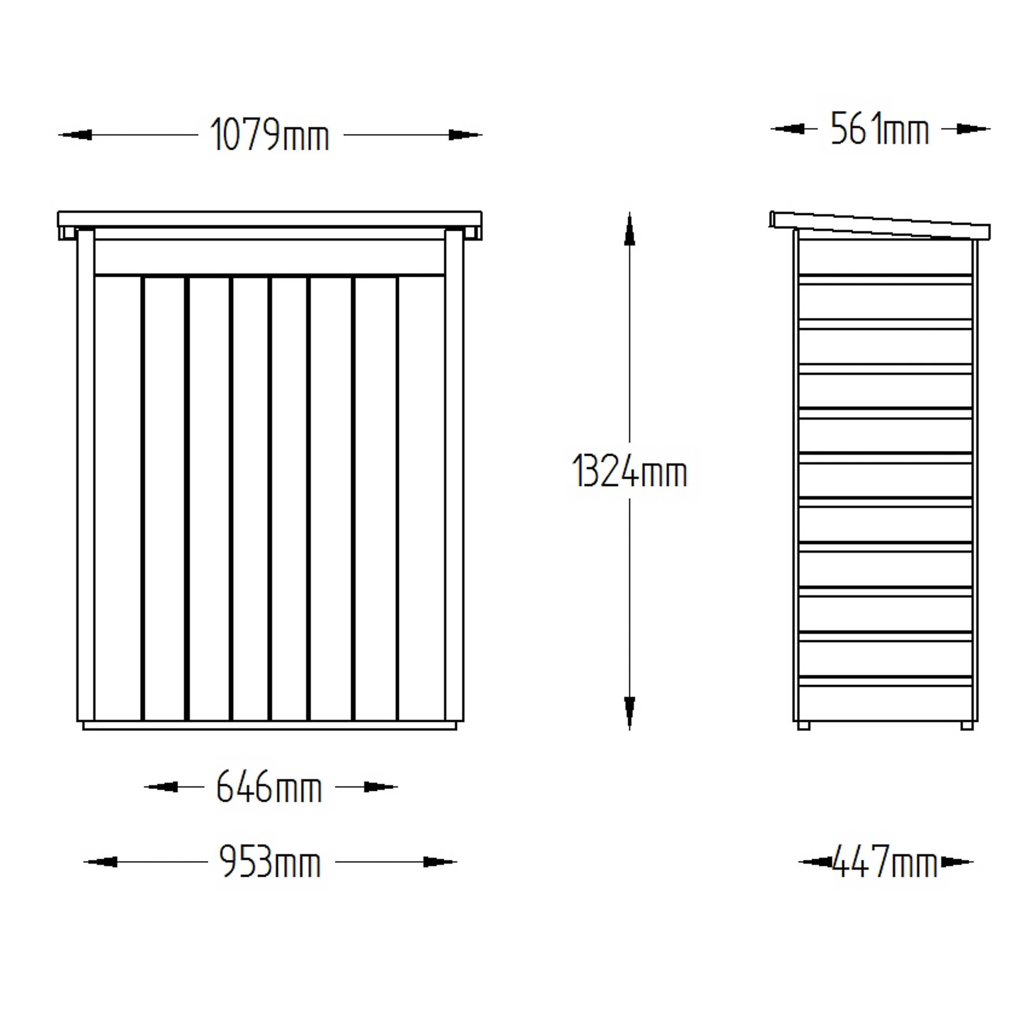 Forest Shiplap 3.5x2 Apex Garden Storage 600L 12 Forest Shiplap 3.5x2 Apex Garden Storage 600L - Image 12