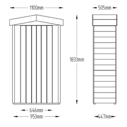 Forest Tall Tongue & Groove 3.6x1.6 Apex Garden Storage 750L -Hozelock Store forest tall tongue groove 3 6x1 6 apex garden storage 750l5013053163184 01t bq