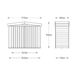 Forest Tongue & Groove 6.5x2.6 Apex Garden Storage 2000L -Hozelock Store forest tongue groove 6 5x2 6 apex garden storage 2000l5013053163245 01t bq