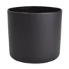 GoodHome Black Plastic Plain Round Plant Pot (Dia)25.1cm
