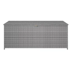 GoodHome Hamilton Steeple Grey Rattan Effect Storage Box (W) 180cm X (D) 65cm 20 GoodHome Hamilton Steeple Grey Rattan Effect Storage Box (W) 180cm X (D) 65cm -Hozelock Store goodhome hamilton steeple grey rattan effect storage box w 180cm x d 65cm5059340677415 02c scaled