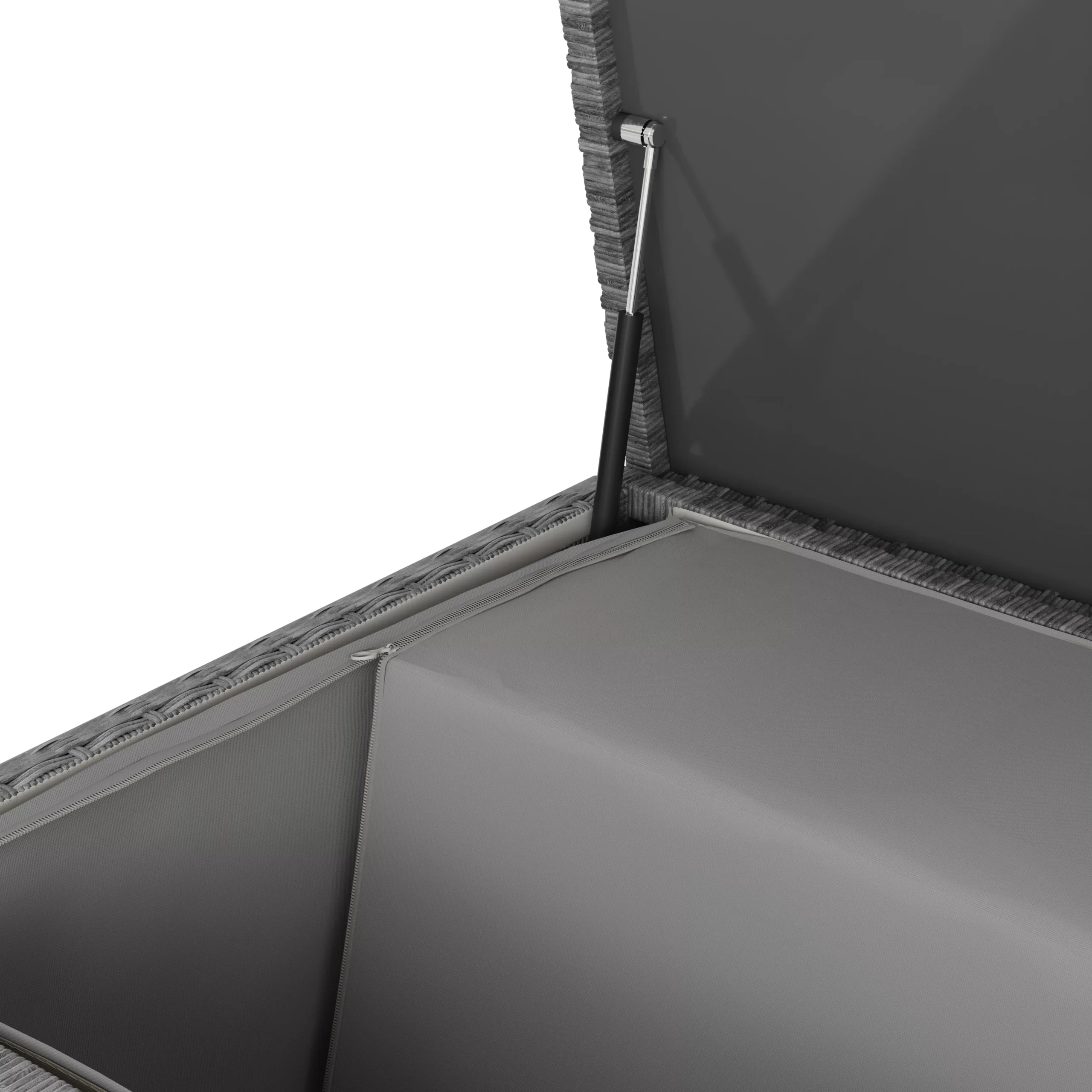 GoodHome Hamilton Steeple Grey Rattan Effect Storage Box (W) 180cm X (D) 65cm 7 GoodHome Hamilton Steeple Grey Rattan Effect Storage Box (W) 180cm X (D) 65cm - Image 7