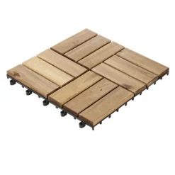 GoodHome Lempa Brown Acacia Clippable Deck Tile (L)0.3m (W)300mm (T)24mm, Pack Of 4 17 GoodHome Lempa Brown Acacia Clippable Deck Tile (L)0.3m (W)300mm (T)24mm, Pack Of 4 -Hozelock Store goodhome lempa brown acacia clippable deck tile l 0 3m w 300mm t 24mm pack of 45059340066035 01c bq