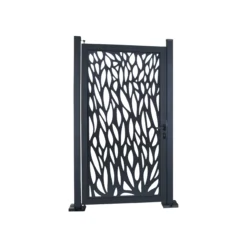 GoodHome Neva Aluminium Leaf Gate, (H)1.7m (W)0.93m