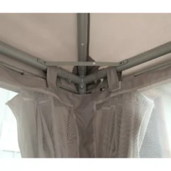 GoodHome Preston Taupe Square Gazebo, (W)3m (D)3m - Assembly Required -Hozelock Store goodhome preston taupe square gazebo w 3m d 3m assembly required5059340125497 37c