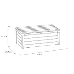Keter Brushwood Wood Effect Garden Storage Box 454L -Hozelock Store keter brushwood wood effect garden storage box 454l7290106939745 01t scaled