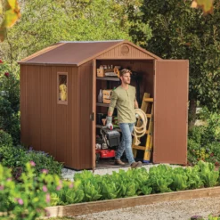 Keter Darwin 8x6 Ft Apex Tongue & Groove Shed With Floor -Hozelock Store keter darwin 8x6 ft apex tongue groove shed with floor7290112636096 01i bq scaled