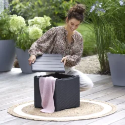 Keter Graphite 38.1L Small Plastic Storage Box & Lid 13 Keter Graphite 38.1L Small Plastic Storage Box & Lid -Hozelock Store keter graphite 38 1l small plastic storage box lid8711245155517 01i