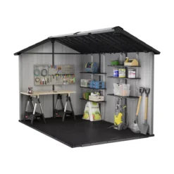 Keter Oakland Apex Anthracite Grey Plastic 2 Door 2 Windows Shed With Floor 16 Keter Oakland Apex Anthracite Grey Plastic 2 Door 2 Windows Shed With Floor -Hozelock Store keter oakland apex anthracite grey plastic 2 door 2 windows shed with floor7290106928459 04t bq scaled