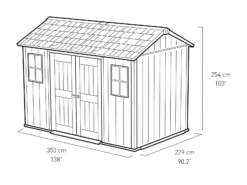 Keter Oakland Apex Tongue & Groove Grey Plastic Shed With Floor -Hozelock Store keter oakland apex tongue groove grey plastic shed with floor7290106934139 01t bq