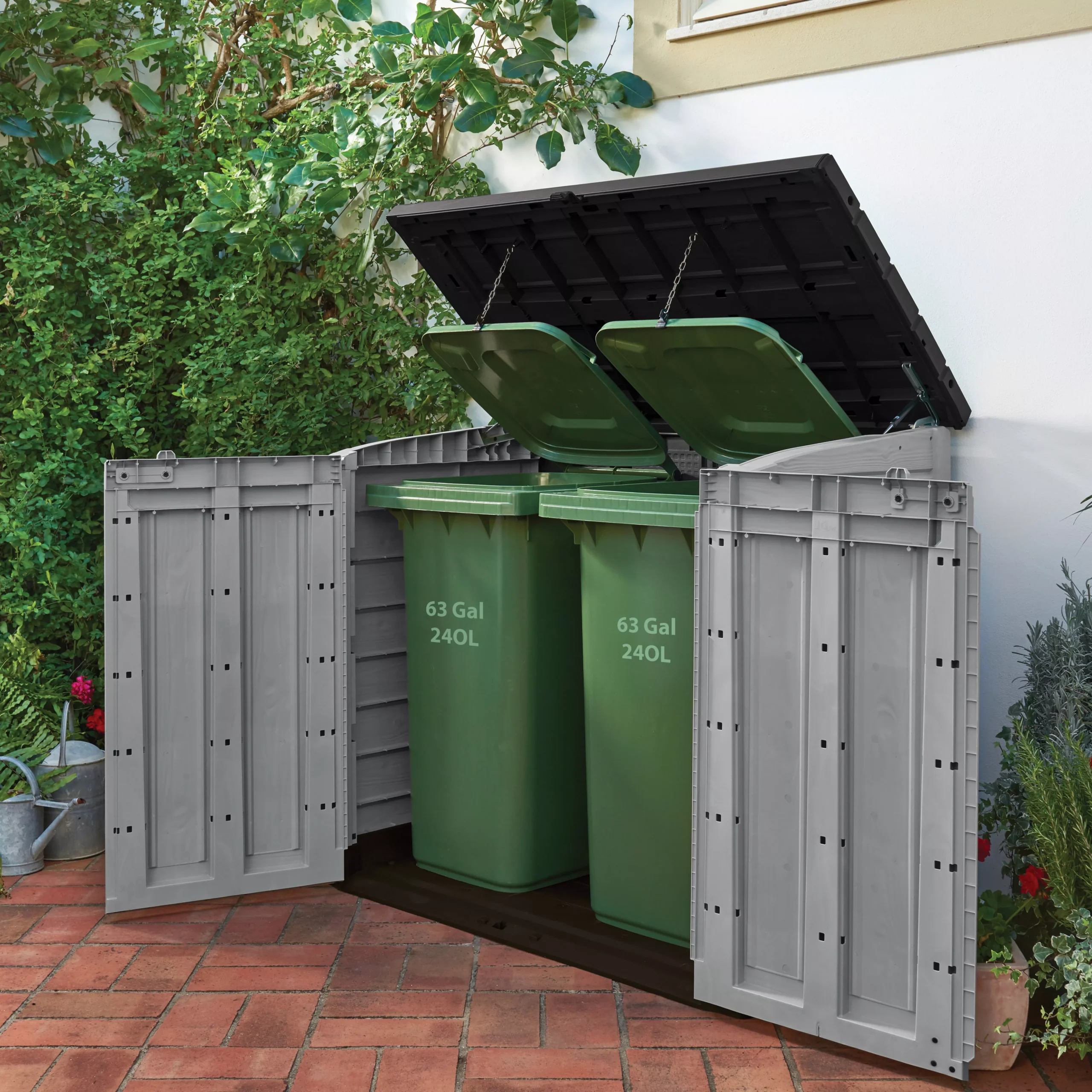 Keter Store It Out Max Wood Effect Garden Storage 1200L 2 Keter Store It Out Max Wood Effect Garden Storage 1200L - Image 2