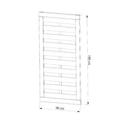 Klikstrom Tiama Pine Horizontal Slats Gate, (H)1.8m (W)0.9m -Hozelock Store klikstrom tiama pine horizontal slats gate h 1 8m w 0 9m5059340668833 01t
