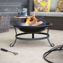 La Hacienda Albion Steel Firepit -Hozelock Store la hacienda albion steel firepit5055025581657 01i bq