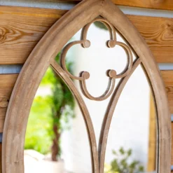 La Hacienda Aston & Wold Church Window Antique White Arch Framed Garden Mirror 1050mm X 560mm -Hozelock Store la hacienda aston wold church window antique white arch framed garden mirror 1050mm x 560mm5055025558895 02i bq scaled