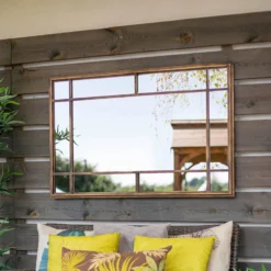 La Hacienda Aston & Wold Milano Gold Effect Rectangular Framed Garden Mirror 1000mm X 650mm -Hozelock Store la hacienda aston wold milano gold effect rectangular framed garden mirror 1000mm x 650mm5055025559106 03i bq scaled