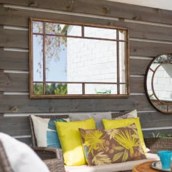 La Hacienda Aston & Wold Milano Gold Effect Rectangular Framed Garden Mirror 1000mm X 650mm -Hozelock Store la hacienda aston wold milano gold effect rectangular framed garden mirror 1000mm x 650mm5055025559106 05i bq scaled