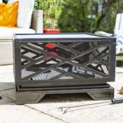 La Hacienda Brooklyn Steel Firepit -Hozelock Store la hacienda brooklyn steel firepit5055025582364 01i BQ scaled