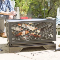 La Hacienda Brooklyn Steel Firepit -Hozelock Store la hacienda brooklyn steel firepit5055025582364 03i BQ scaled