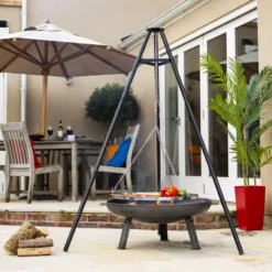 La Hacienda Tripod Hanging Grill 7 La Hacienda Tripod Hanging Grill -Hozelock Store la hacienda tripod hanging grill5055025586126 02i bq scaled