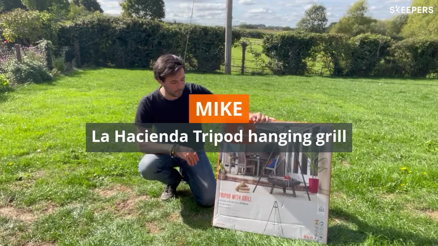 La Hacienda Tripod Hanging Grill 2 La Hacienda Tripod Hanging Grill - Image 2