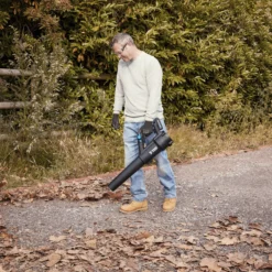 Mac Allister Cordless MBV18-Li-2 Garden Blower -Hozelock Store mac allister cordless mbv18 li 2 garden blower5059340370156 01i