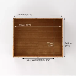 Mercia 10x8 Reverse Apex Tongue & Groove Summer House With Bi-fold Door -Hozelock Store mercia 10x8 reverse apex tongue groove summer house with bi fold door5029442089737 02t bq