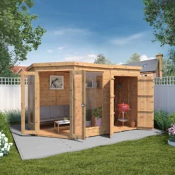 Mercia 11x7 Pent Shiplap Summer House With Double Door