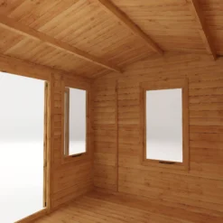 Mercia 13x10 Reverse Apex Tongue & Groove Cabin With Double Door -Hozelock Store mercia 13x10 reverse apex tongue groove cabin with double door5029442088419 40c bq