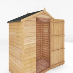 Mercia 5x3 Ft Apex Overlap Wooden Shed With Floor -Hozelock Store mercia 5x3 ft apex overlap wooden shed with floor5029442090269 05c