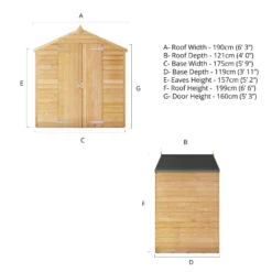 Mercia 6x4 Ft Apex Overlap Wooden 2 Door Shed With Floor -Hozelock Store mercia 6x4 ft apex overlap wooden 2 door shed with floor5029442090993 01t
