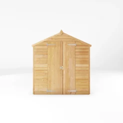 Mercia 6x4 Ft Apex Overlap Wooden 2 Door Shed With Floor -Hozelock Store mercia 6x4 ft apex overlap wooden 2 door shed with floor5029442090993 02c