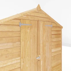 Mercia 6x4 Ft Apex Overlap Wooden 2 Door Shed With Floor -Hozelock Store mercia 6x4 ft apex overlap wooden 2 door shed with floor5029442090993 03c
