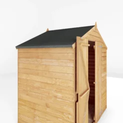 Mercia 6x4 Ft Apex Overlap Wooden 2 Door Shed With Floor -Hozelock Store mercia 6x4 ft apex overlap wooden 2 door shed with floor5029442090993 04c