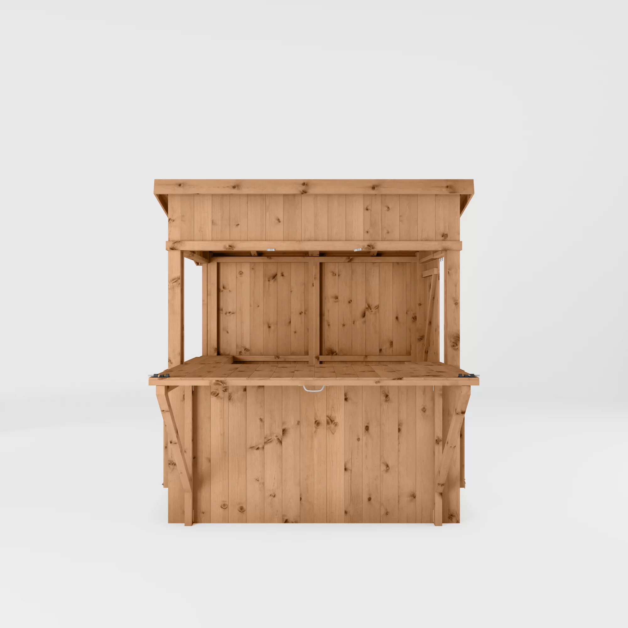 Mercia 6x4 Ft Pent Tongue & Groove Wooden Garden Bar With Single Door 3 Mercia 6x4 Ft Pent Tongue & Groove Wooden Garden Bar With Single Door - Image 3