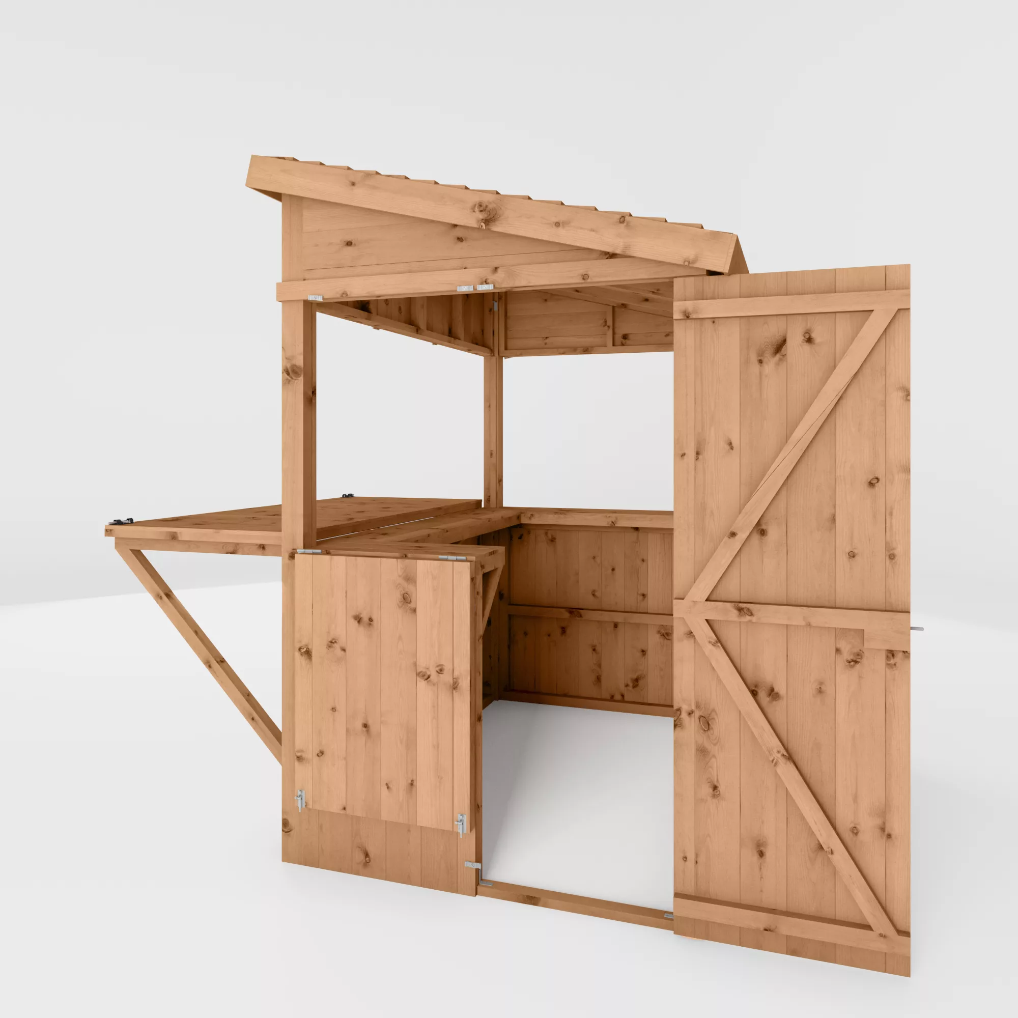 Mercia 6x4 Ft Pent Tongue & Groove Wooden Garden Bar With Single Door 5 Mercia 6x4 Ft Pent Tongue & Groove Wooden Garden Bar With Single Door - Image 5