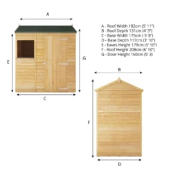 Mercia 6x4 Ft Reverse Apex Overlap Wooden Shed With Floor -Hozelock Store mercia 6x4 ft reverse apex overlap wooden shed with floor5029442076959 01t